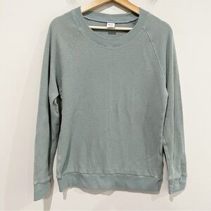 ARITZIA TNA Andrews Waffle
Thermal Long Sleeve Top Sage Green Comfort Size Small
